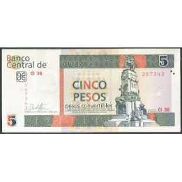 Cuba 5 Pesos Convertibles 2017 PFX48g