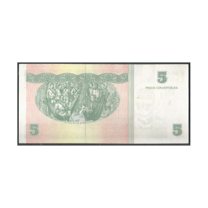 Cuba 5 Pesos Convertibles 2017 PFX48g reverso