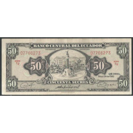 Ecuador 50 Sucres 24 May 1980 TU Firma 1 P116e