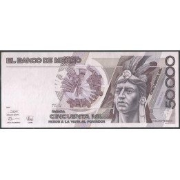 Mexico 50.000 Pesos 10 Ene 1990 Serie HA P93b