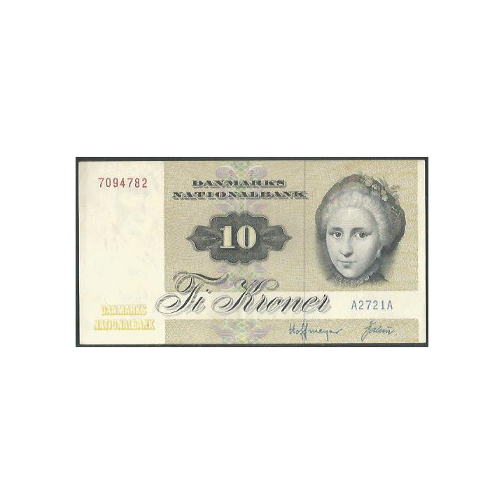 Dinamarca 10 Kroner 1972 P48a