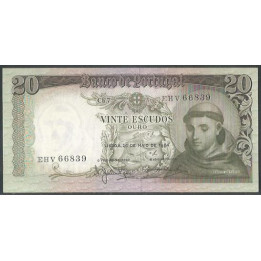 Portugal 20 Escudos 26 May 1964 P167a2