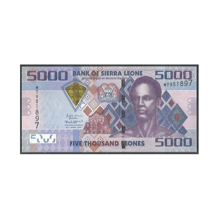 Sierra Leona 5.000 Leones 27 Abr 2021 P32f