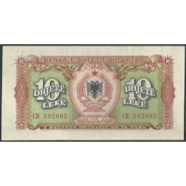 Albania 10 Leke 1957 P28a