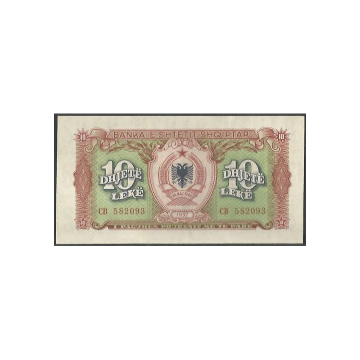 Albania 10 Leke 1957 P28a