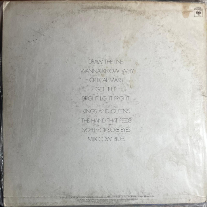Aerosmith - Draw The Line reverso