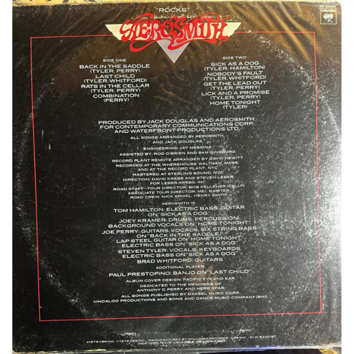 Aerosmith - '' Rocks'' reverso