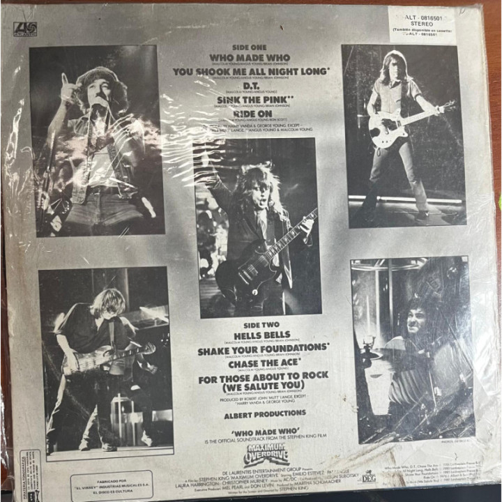 AC/DC - Who Made Who reverso
