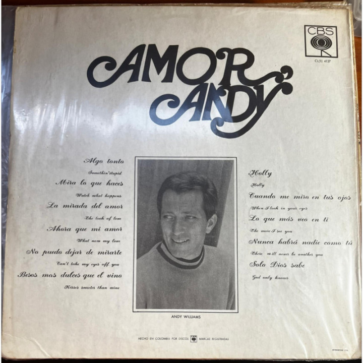 Andy Williams - Amor Candy reverso