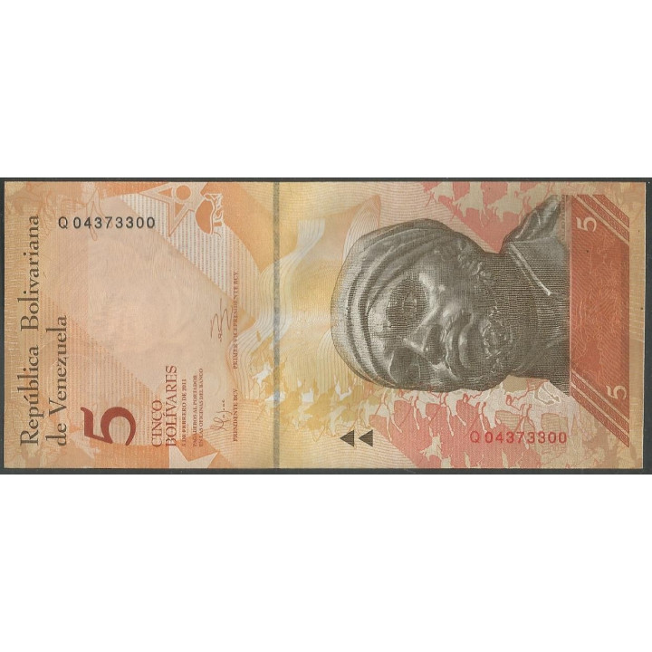 Venezuela 5 Bolivares 3 Feb 2011 Q 8 Dig P89d