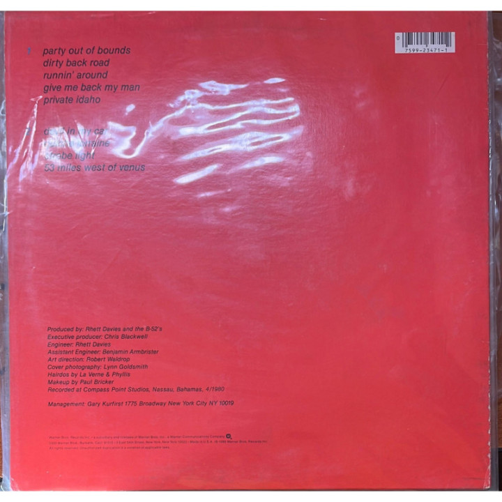 The B-52'S - Wild Planet reverso
