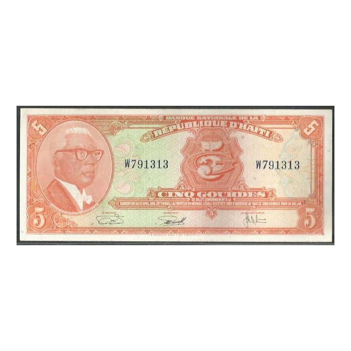Haiti 5 Gourdes L1919 P202a2
