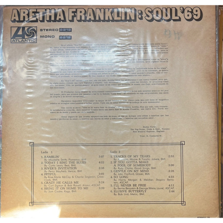Aretha Franklin - Soul '69 reverso