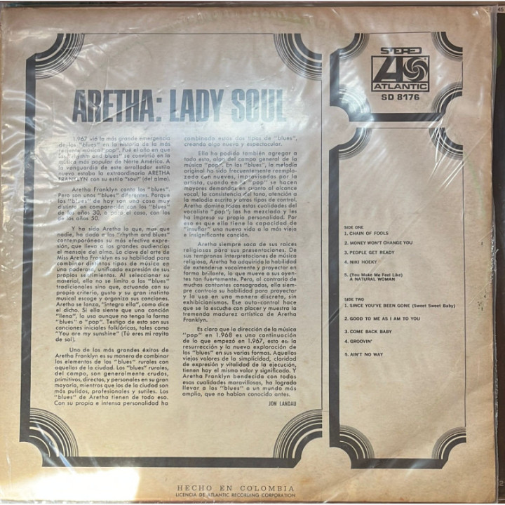 Aretha Franklin - Lady Soul reverso