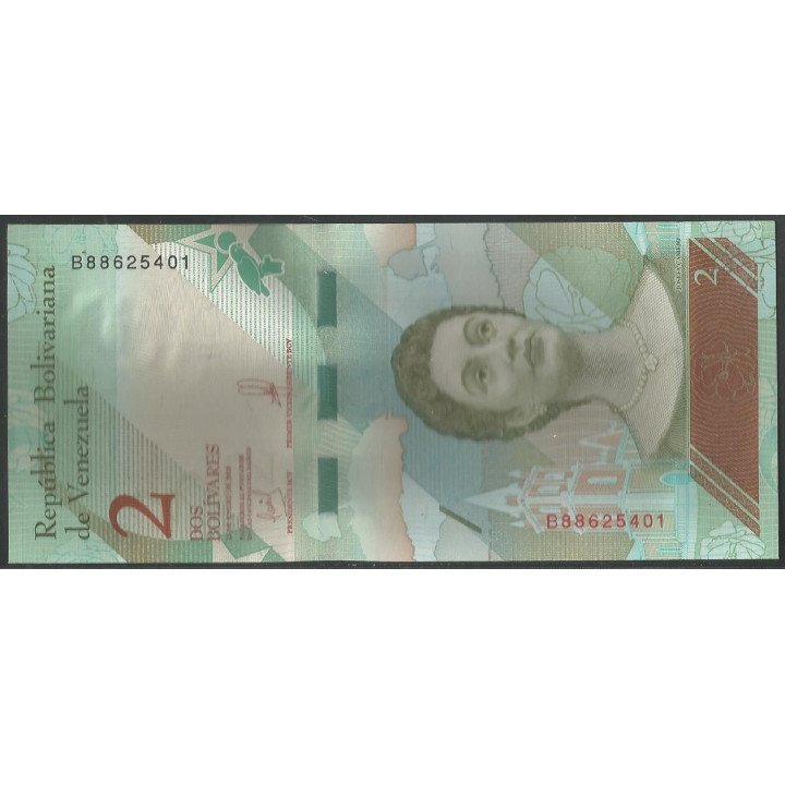 Venezuela 2 Bolivares 15 Ene 2018 B 8 Dig P101