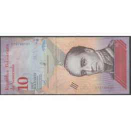 Venezuela 10 Bolivares 15 Ene 2018 C 8 Dig P103