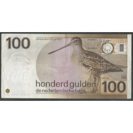 Holanda 100 Gulden 28 Jul 1977 P97a