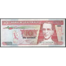 Guatemala 10 Quetzales 16 Jun 1995 P89