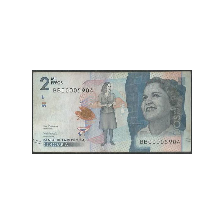 Billete de 2.000 Pesos 24 Jul 2018 BB00005904 BGWNF2-