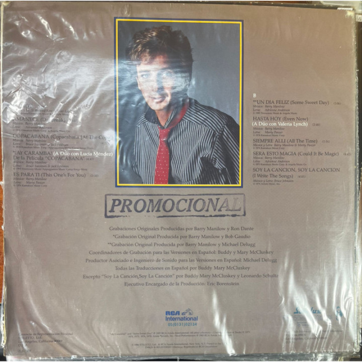 Barry Manilow - Live In Britain reverso