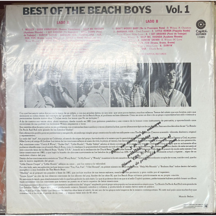 The Beach Boys - The Best of Beach Boys reverso