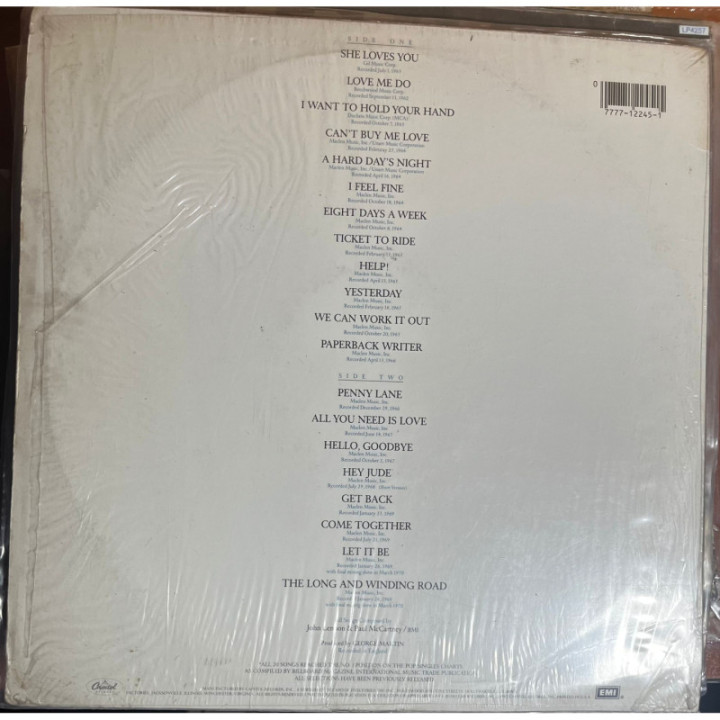 The Beatles - 20 Greatest Hits reverso