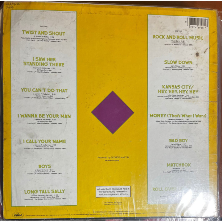 The Beatles - Rock N' Roll Music Vol. 1 reverso
