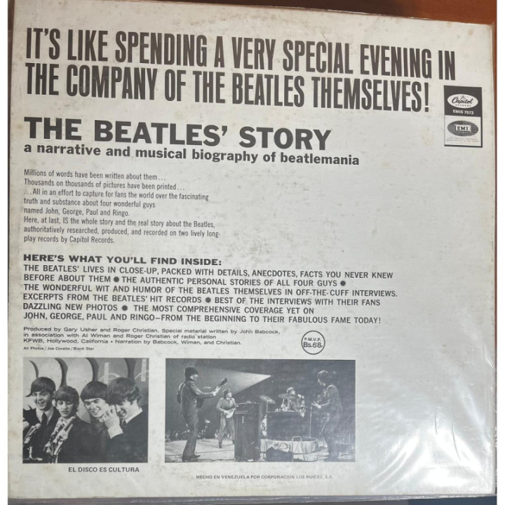 The Beatles - The Beatles Story (x2 Vinilos) reverso