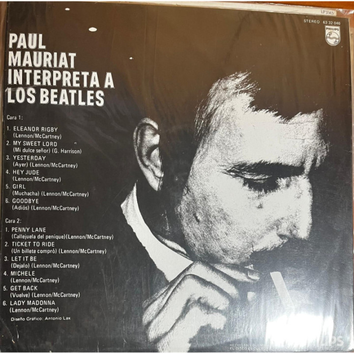 The Beatles - Paul Mariat Interpreta a Los Beatles reverso
