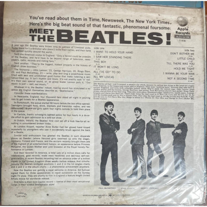 The Beatles - Meet The Beatles reverso