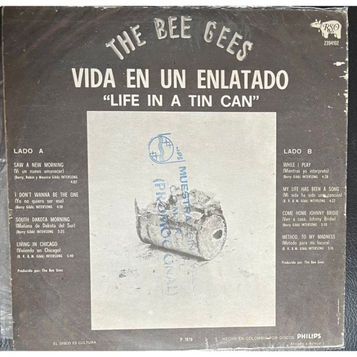 Bee Gees - Life in a Tin Can reverso