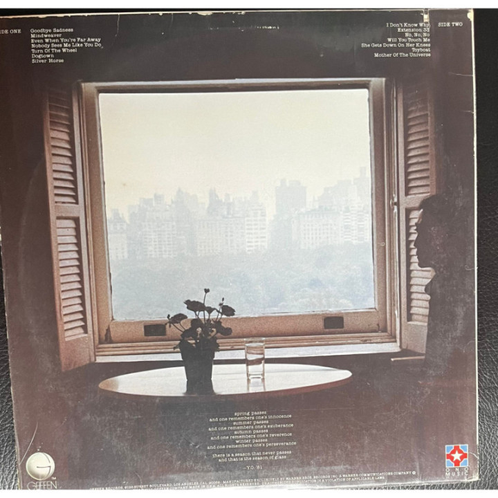 Yoko Ono - Season Of Glass reverso