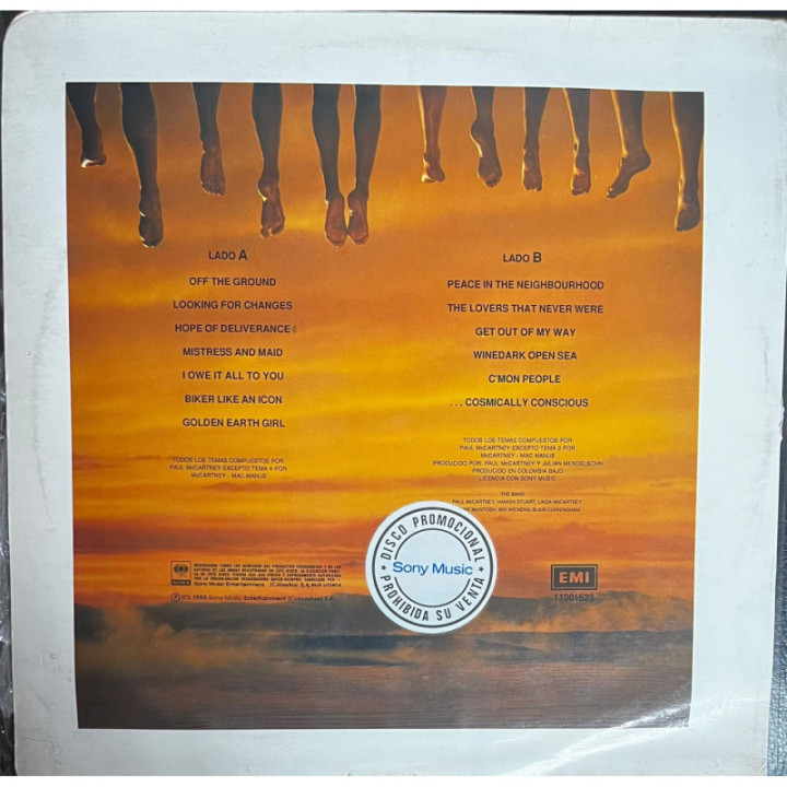 Paul McCartney - Off the Ground reverso