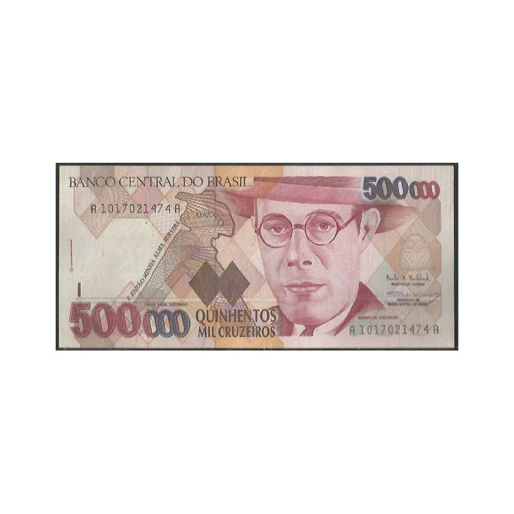 Brasil 500.000 Cruzeiros ND1993 Firma 30 P236a