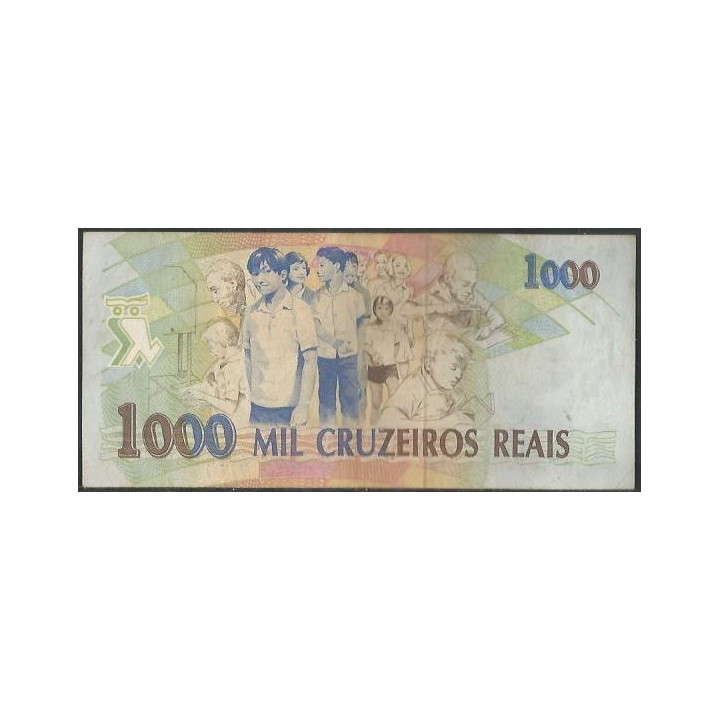 Brasil 1.000 Cruzeiros Reais ND1993 P240a reverso