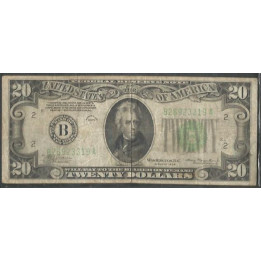 Estados Unidos 20 Dollars 1934 B P431D