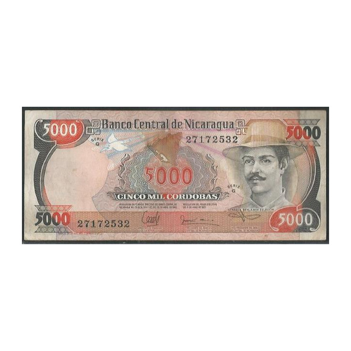 Nicaragua 5.000 Cordobas L1985 (87) P146