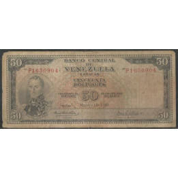 Venezuela 50 Bolivares 18 Mar 1969 P7 P47e