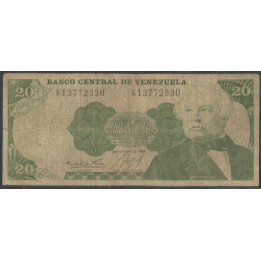 Venezuela 20 Bolivares 25 Sep 1984 K 8 Dig P64