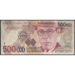 Brasil 500 Cruzeiros Reais ND1993 Firma 32 P239a