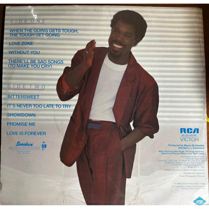 Billy Ocean - Love Zone reverso
