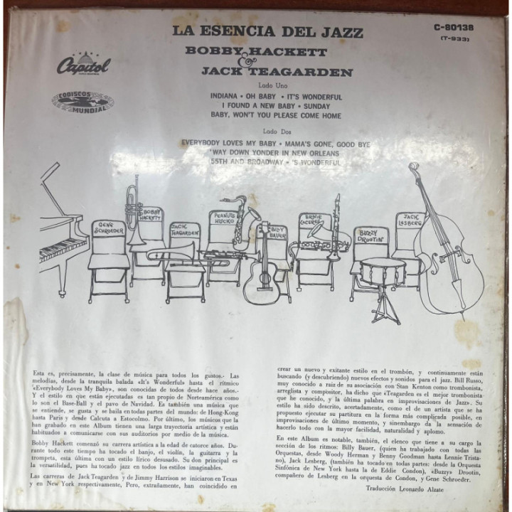 Bobby Hackett - Jack Teagarden Jazz Ultimate reverso