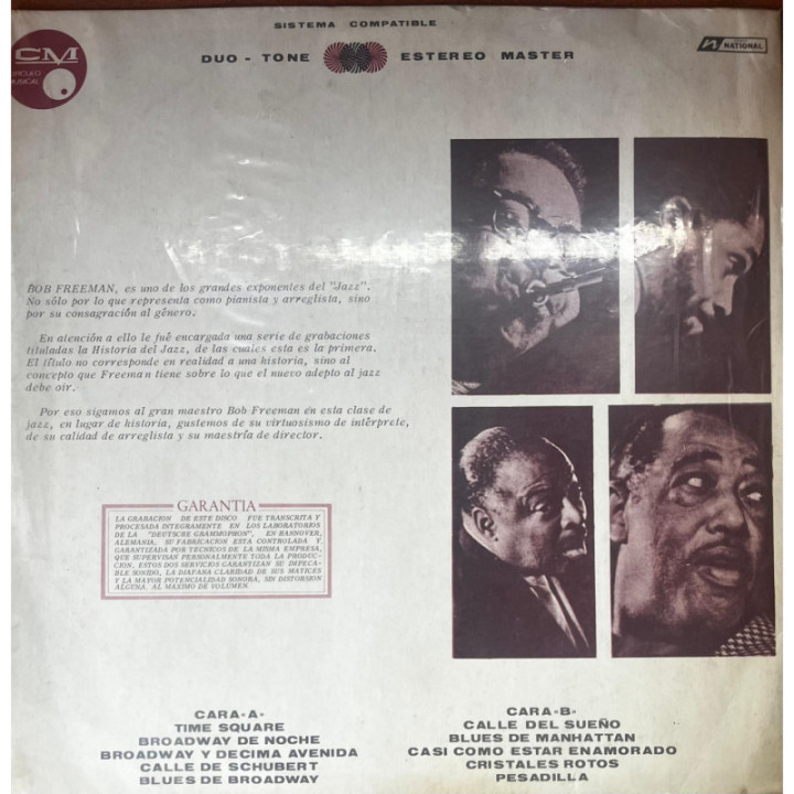 Historia del Jazz - Bob Freeman y su orquesta reverso