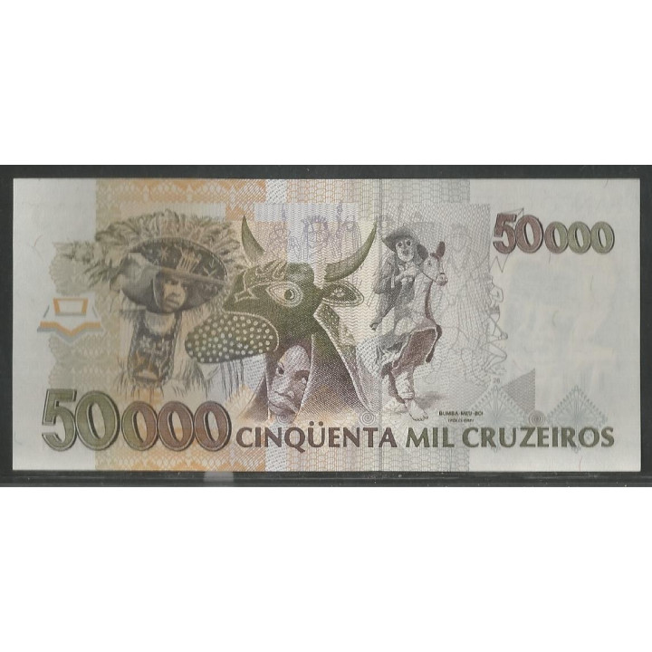 Brasil 50.000 Cruzeiros ND1993 P234 reverso