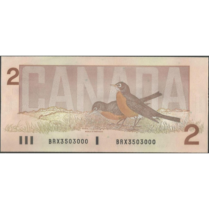 Canada 2 Dollars 1986 P94c reverso