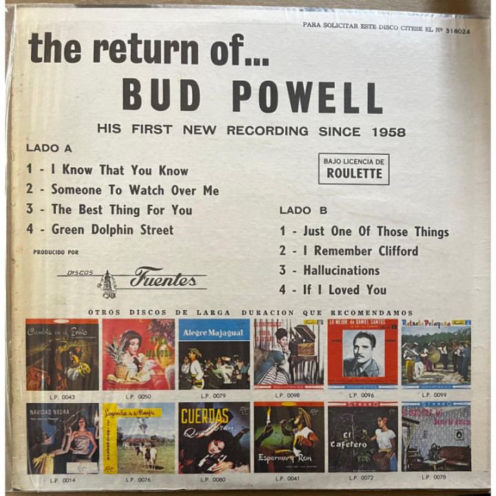 Bud Powell - The return of Bud Powell reverso