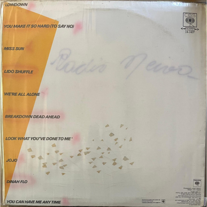 Boz Scaggs - Hits! reverso