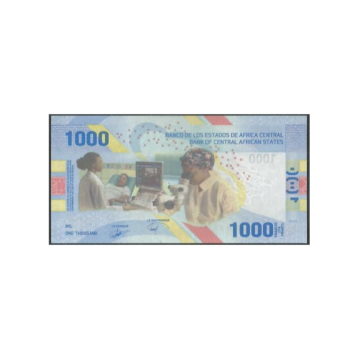 Africa Central 1.000 Francs 2022 P701 reverso