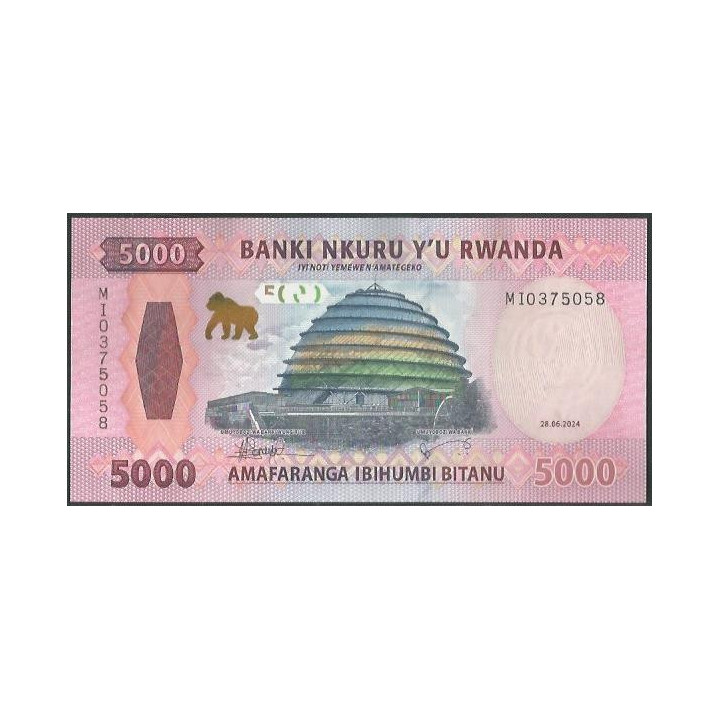 Rwanda 5.000 Francs 28 Jun 2024 P45