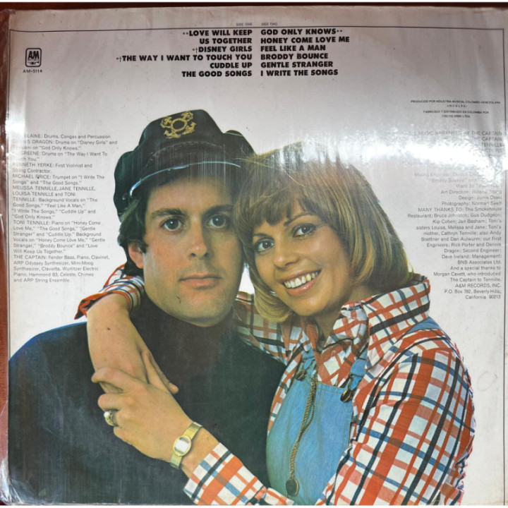 Captain & Tenille - Love Will Keep Us Together reverso